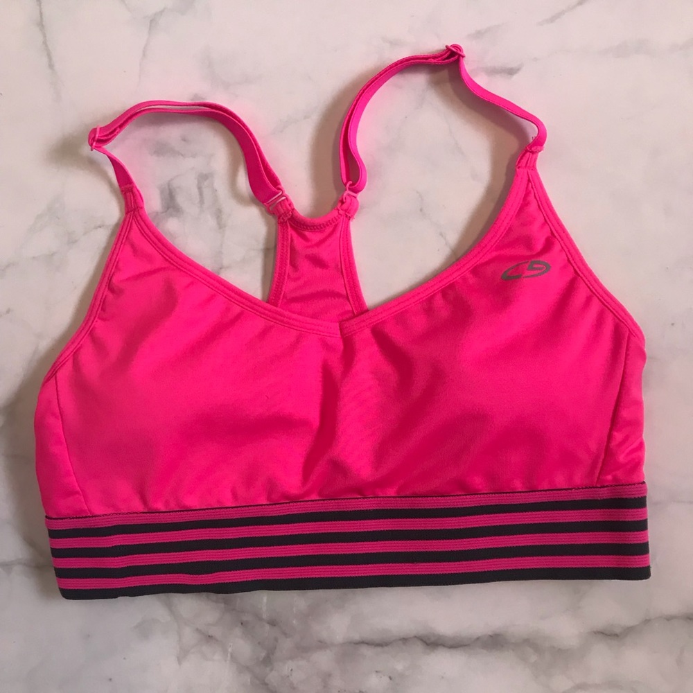 C9 hot pink workout sports bra XS removable pads